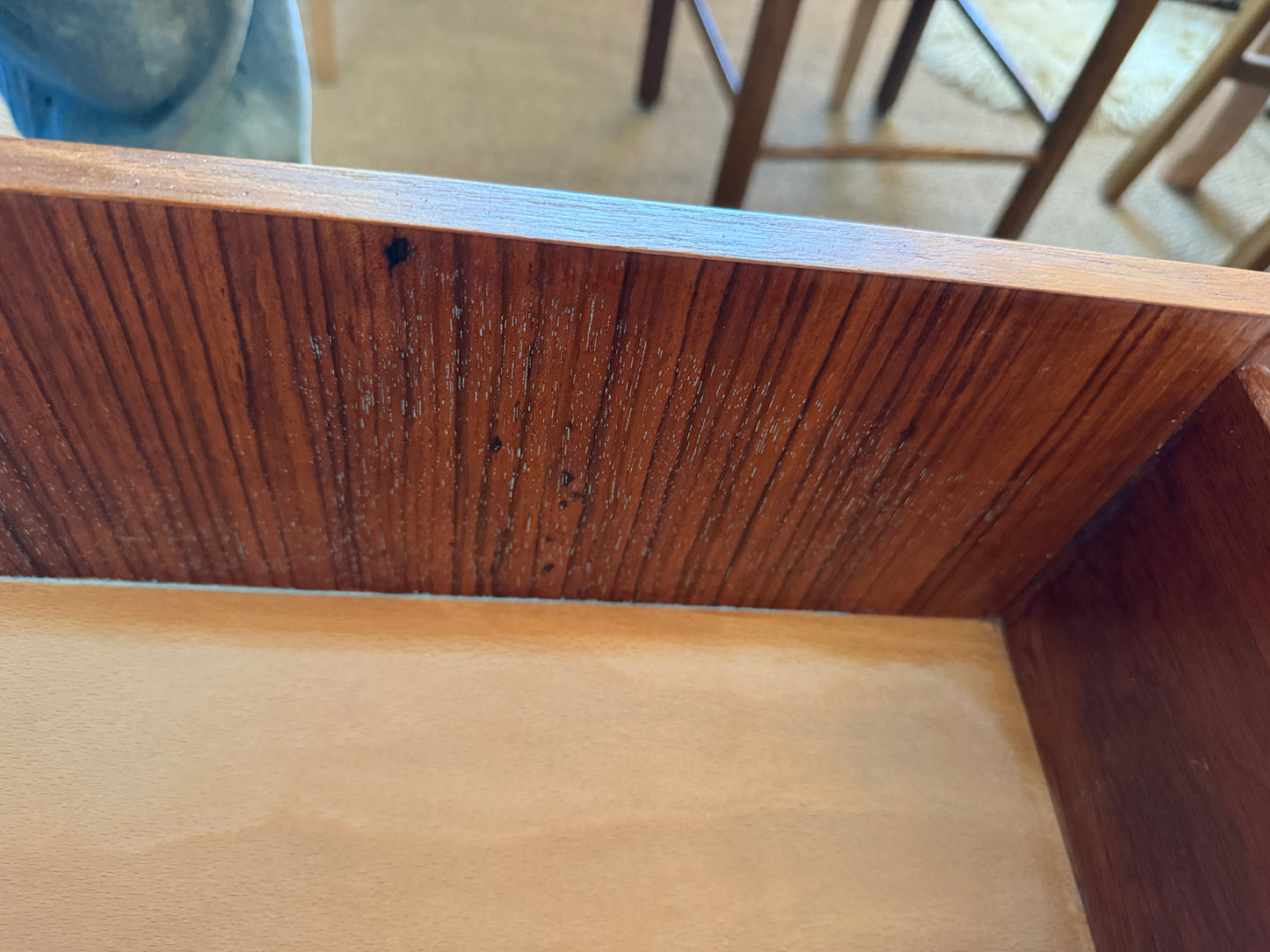 Commode scandinave vintage placage teck