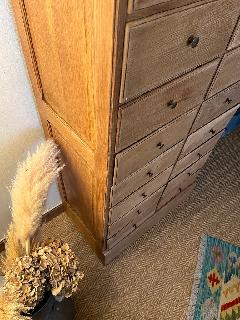 Meuble de métier / de notaire en chêne massif