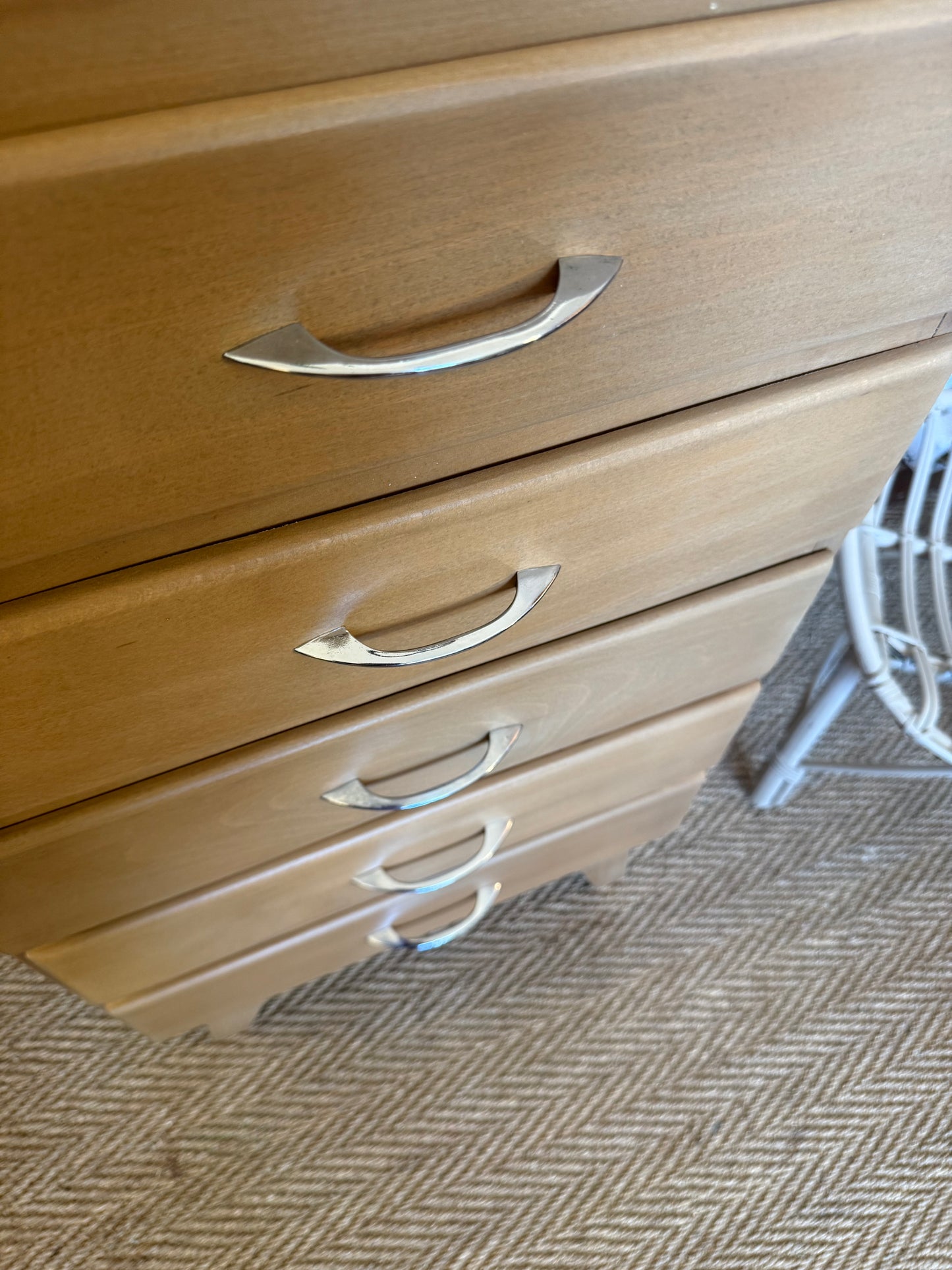 Chiffonnier vintage pieds compas en bois