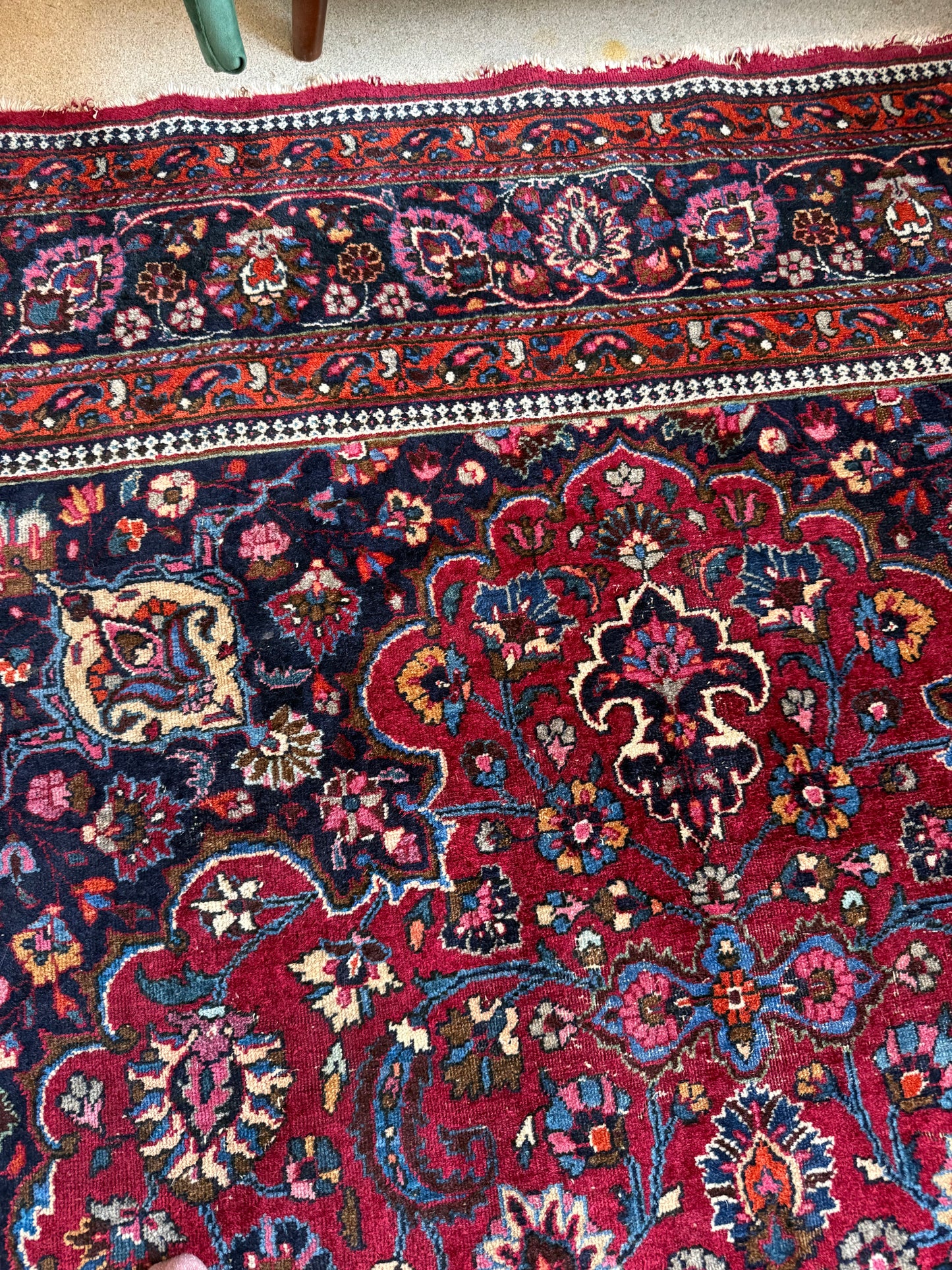 Tapis persan vintage grand format