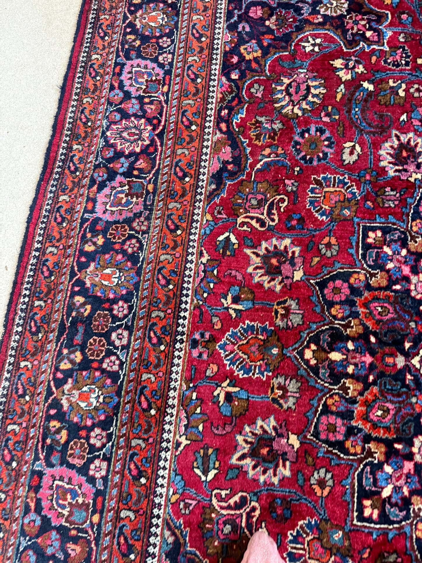 Tapis persan vintage grand format