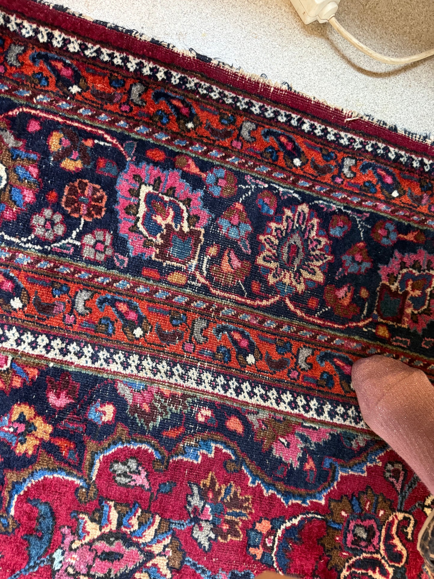 Tapis persan vintage grand format