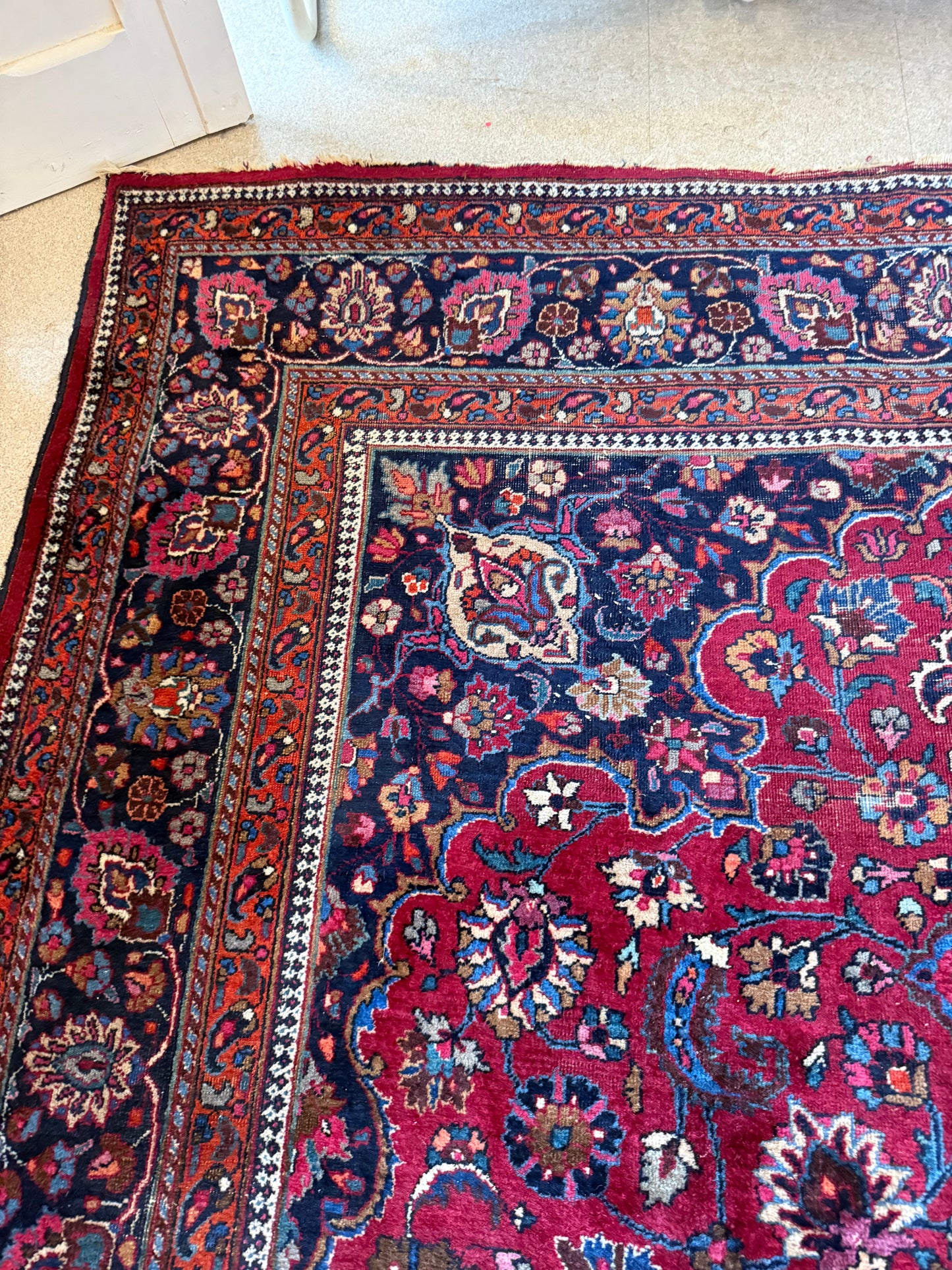 Tapis persan vintage grand format