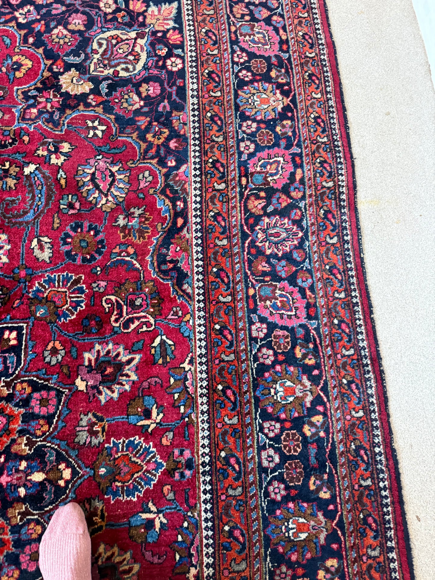 Tapis persan vintage grand format