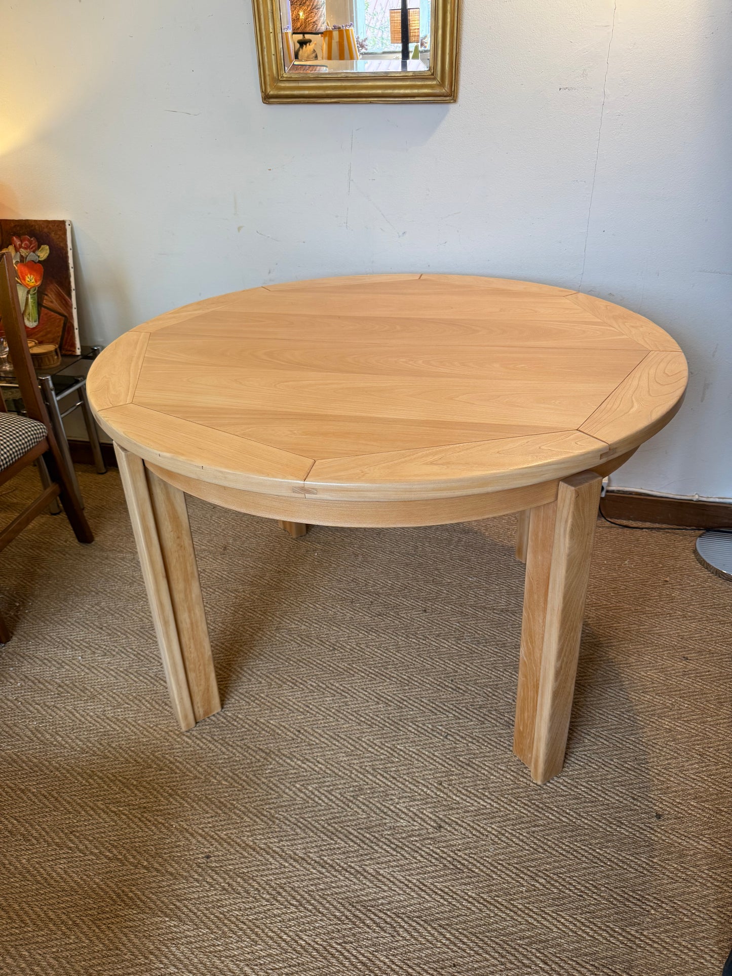 Table de salle à manger extensible en orme Maison Regain