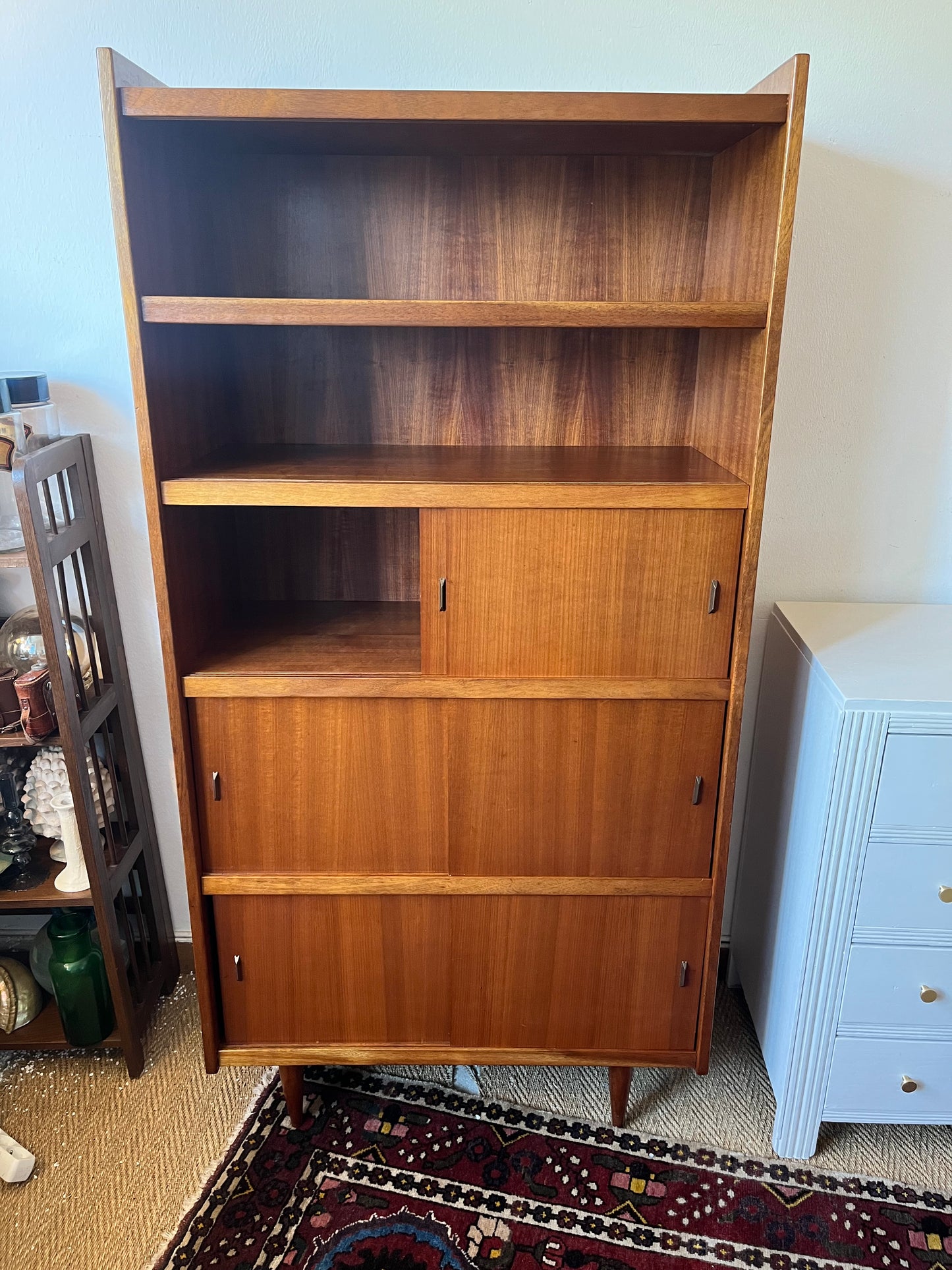 Bibliothèque étagère vaisselier vintage