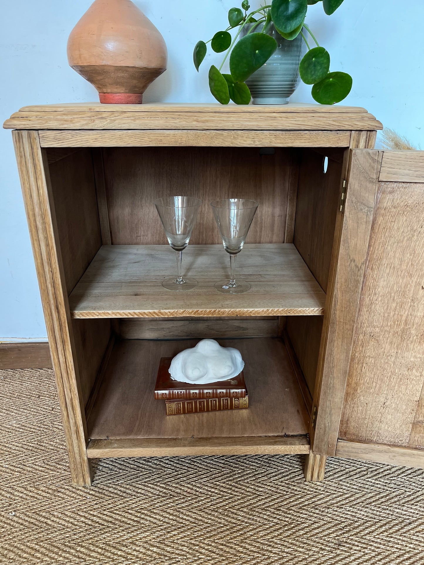 Confiturier art déco en bois