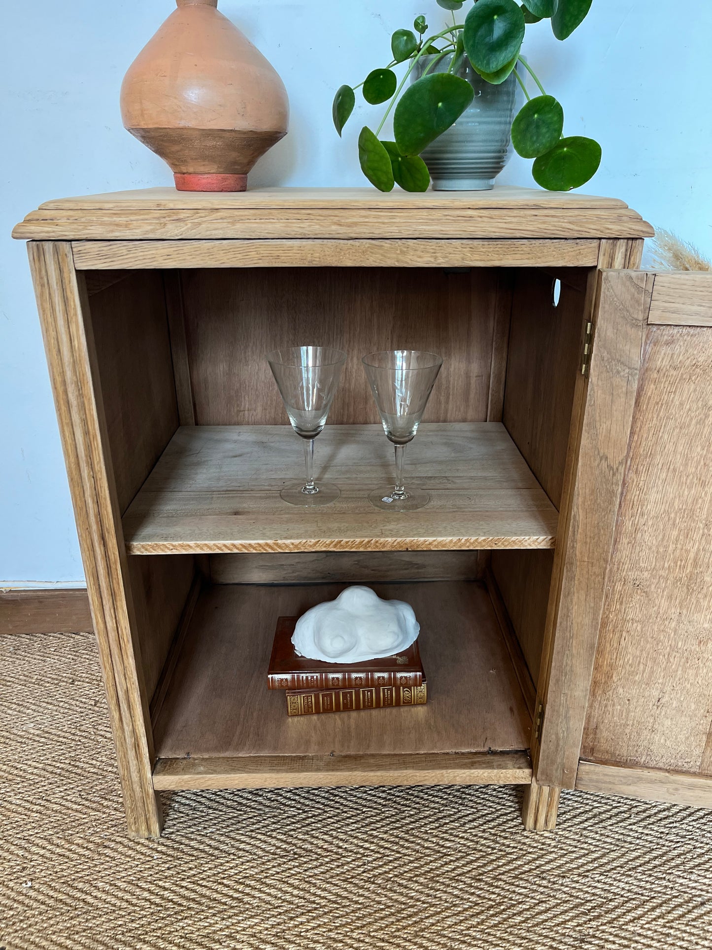 Confiturier art déco en bois