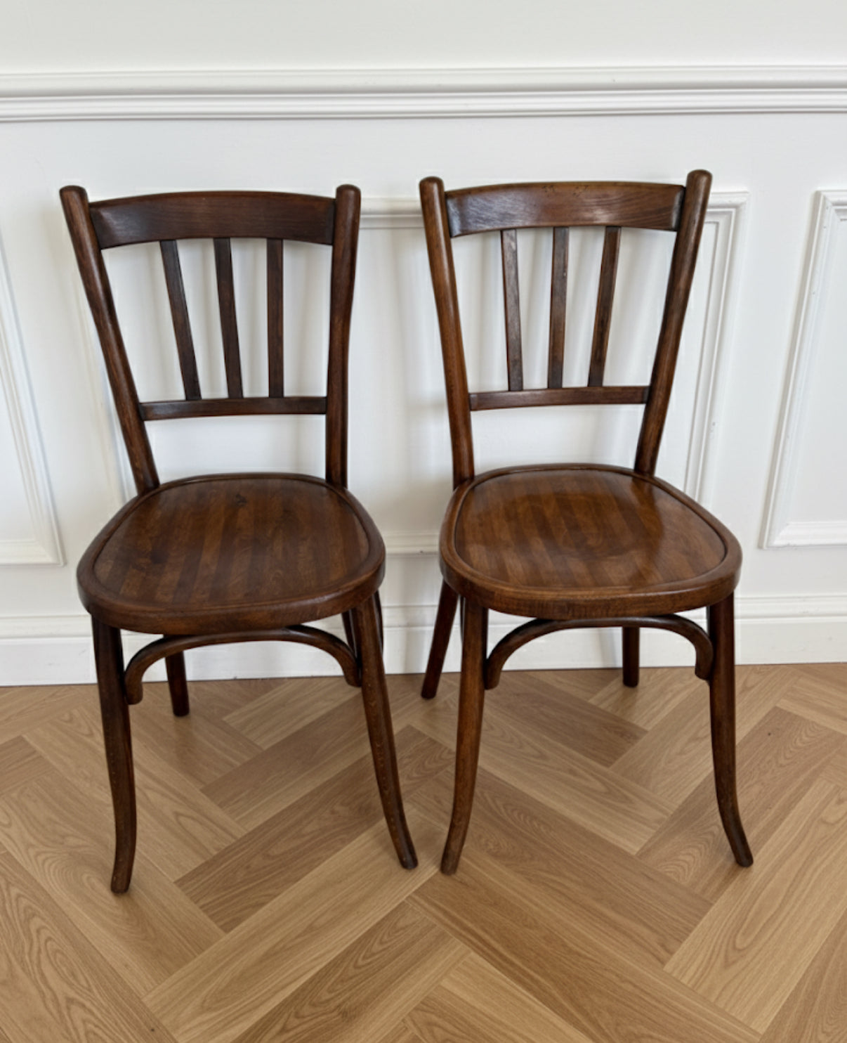 Paire de chaises bistrot vintage Baumann