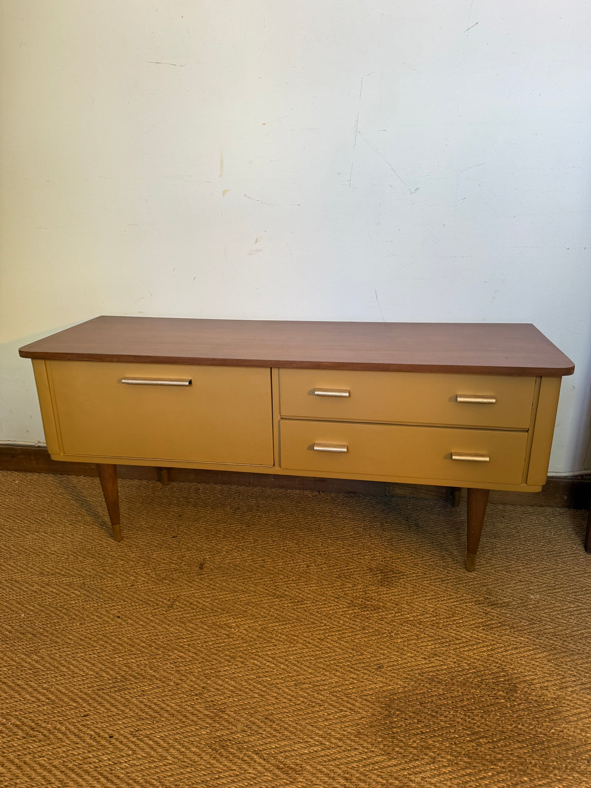 Enfilade vintage meuble bas tv pieds compas