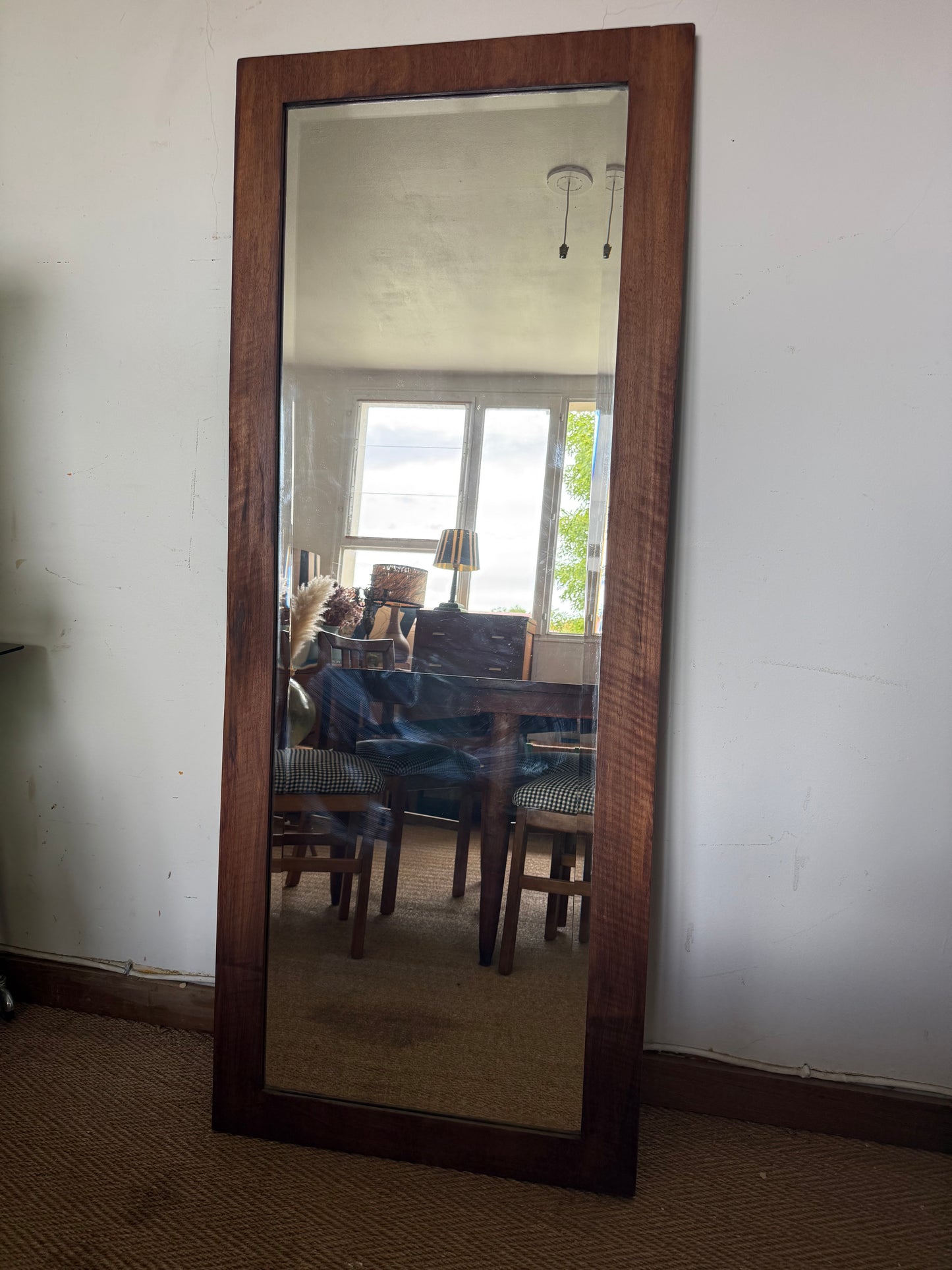 Miroir vintage en bois style scandinave