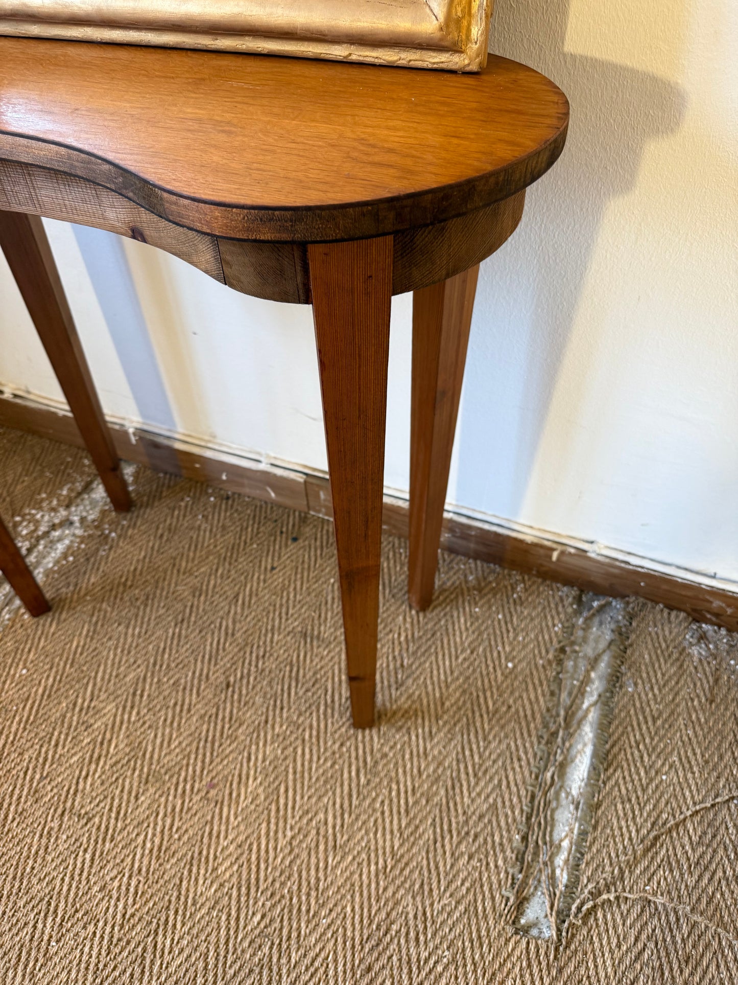 Console petit bureau coiffeuse vintage forme libre