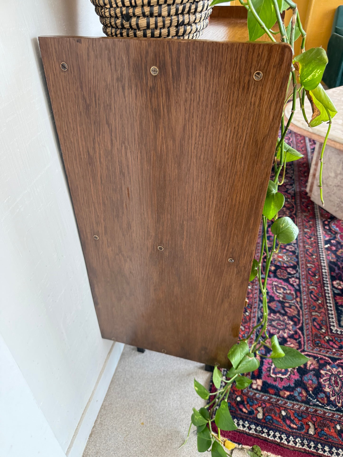 Buffet vaisselier vintage placage chêne