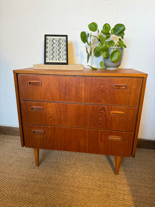 Commode scandinave vintage placage teck