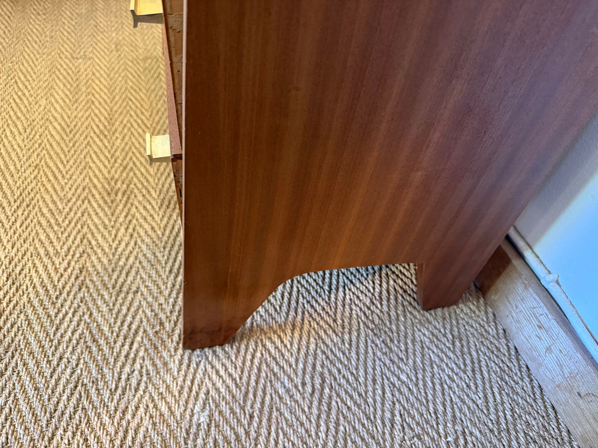 Secrétaire vintage compact placage acajou