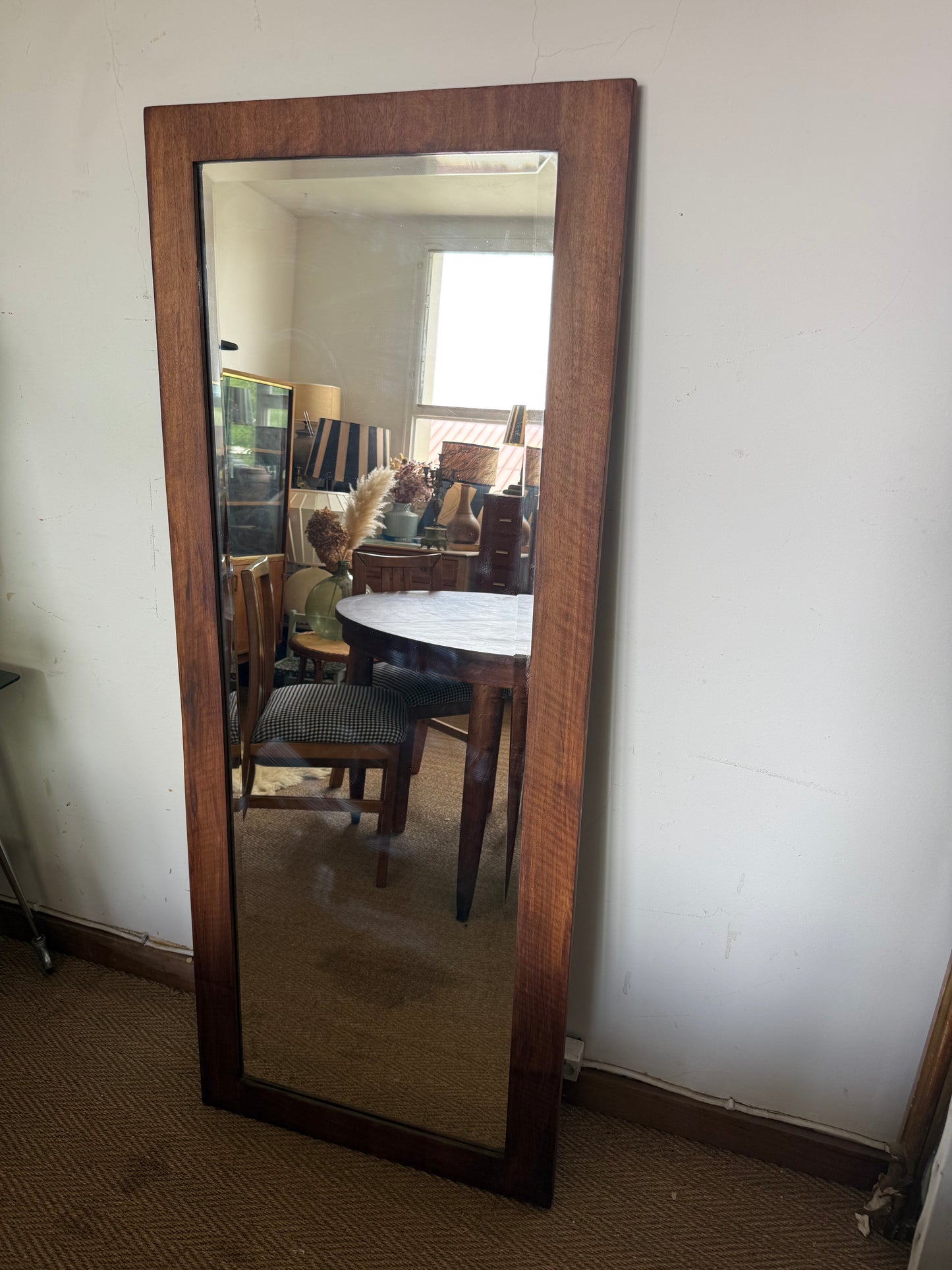 Miroir vintage en bois style scandinave