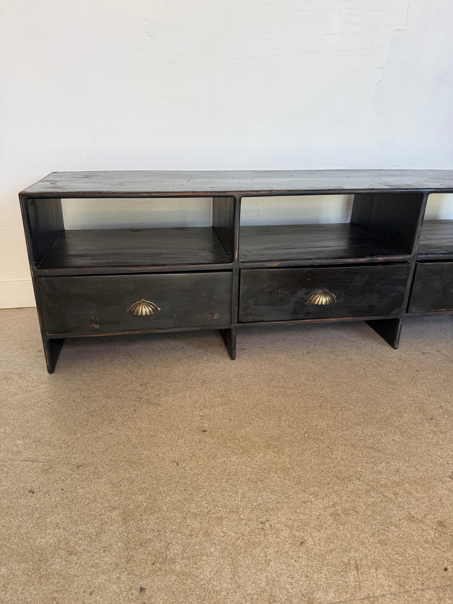 Meuble bas de métier vintage enfilade buffet meuble tv
