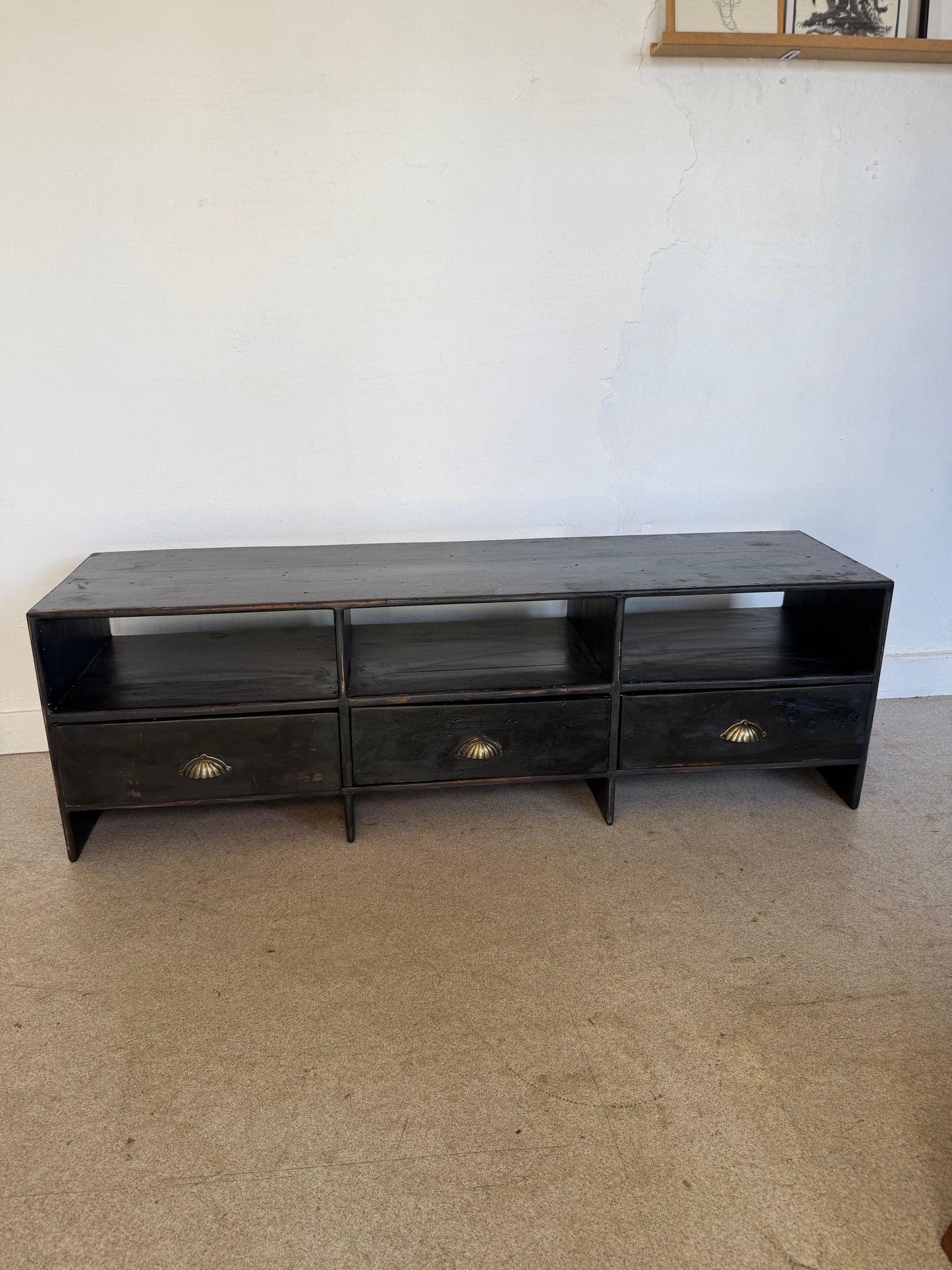 Meuble bas de métier vintage enfilade buffet meuble tv