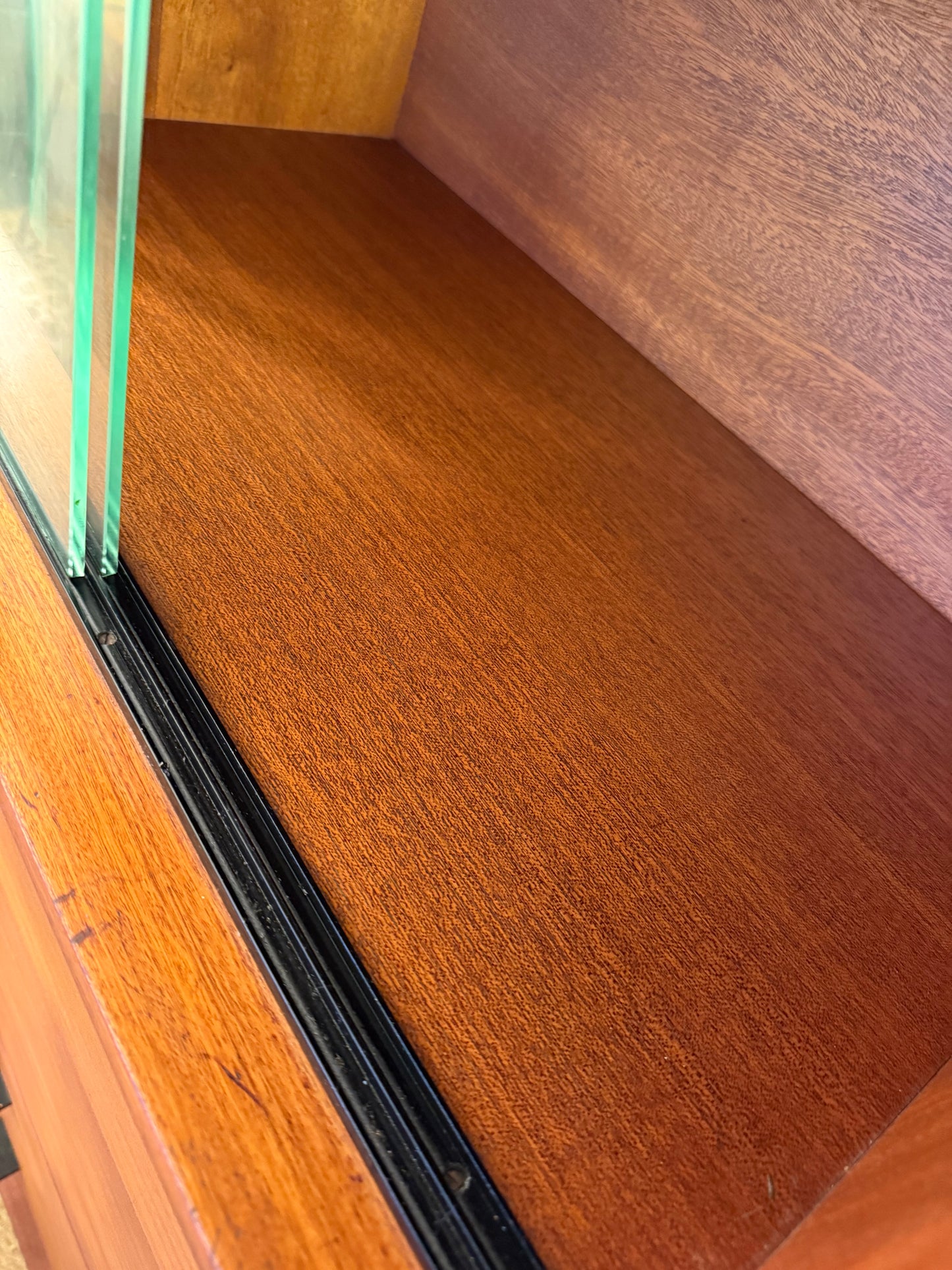 Secrétaire vintage en placage acajou