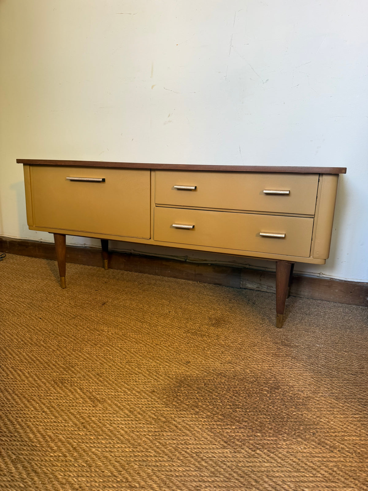 Enfilade vintage meuble bas tv pieds compas