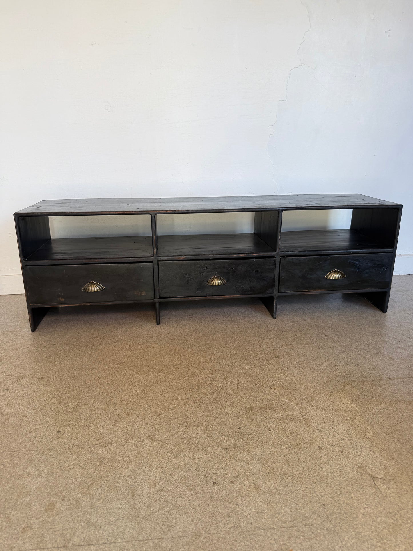 Meuble bas de métier vintage enfilade buffet meuble tv