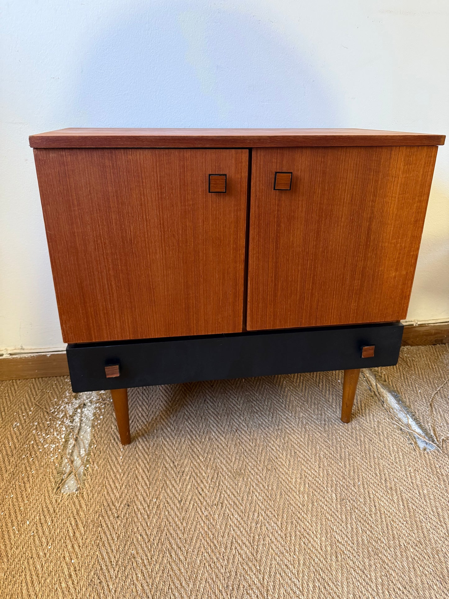 Buffet vintage style scandinave placage teck