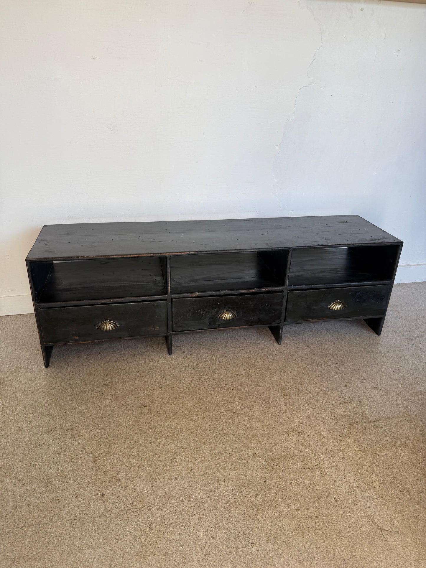 Meuble bas de métier vintage enfilade buffet meuble tv