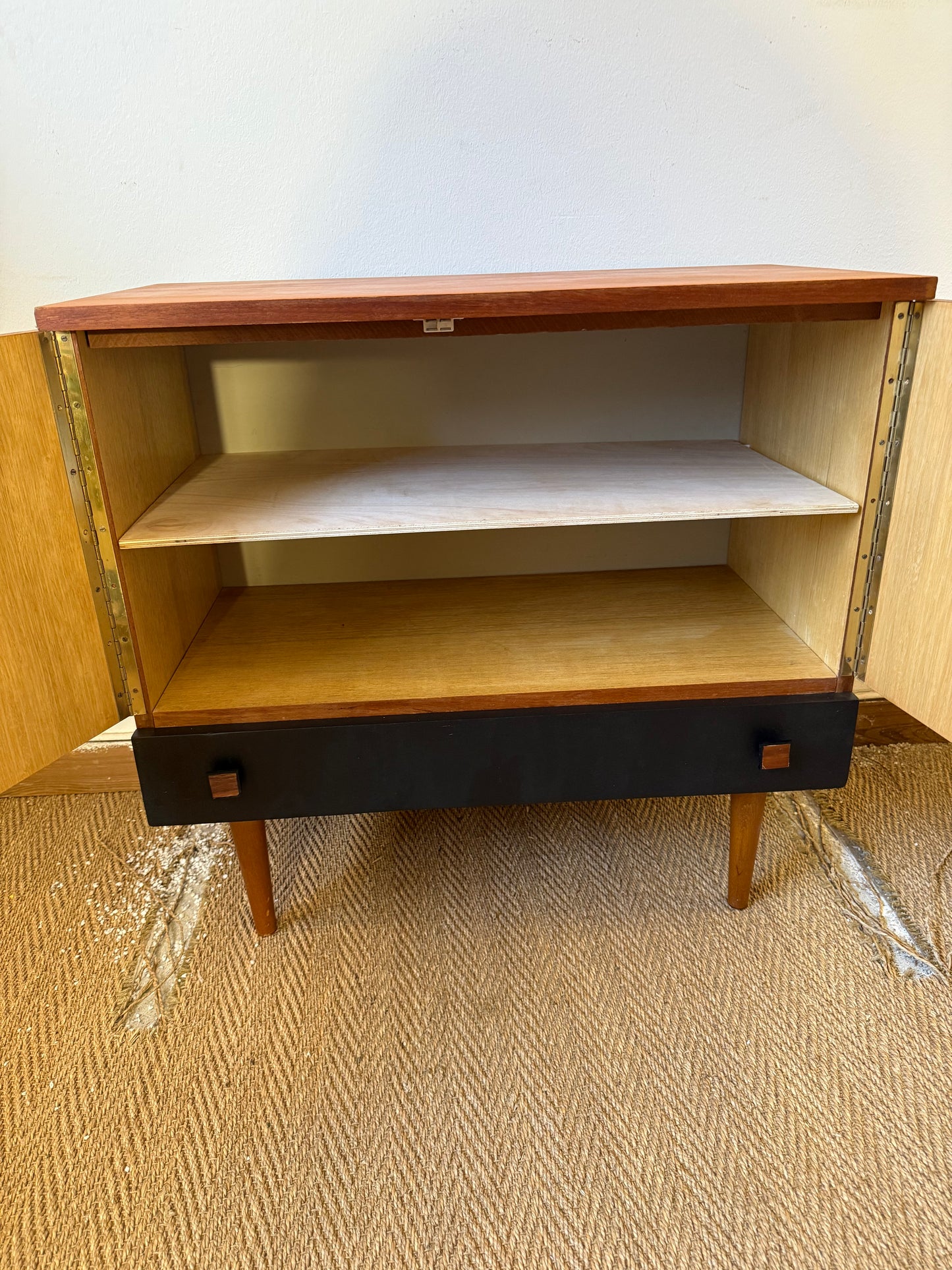 Buffet vintage style scandinave placage teck