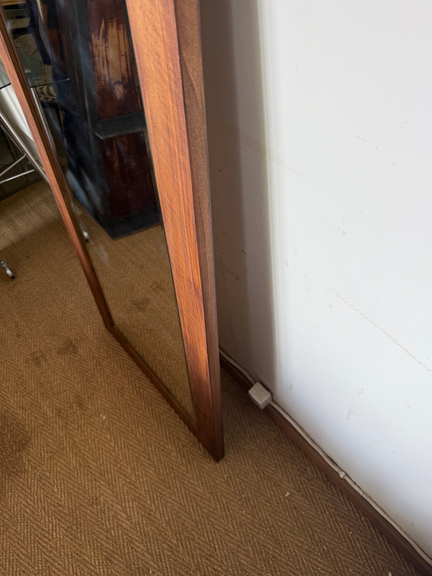 Miroir vintage en bois style scandinave