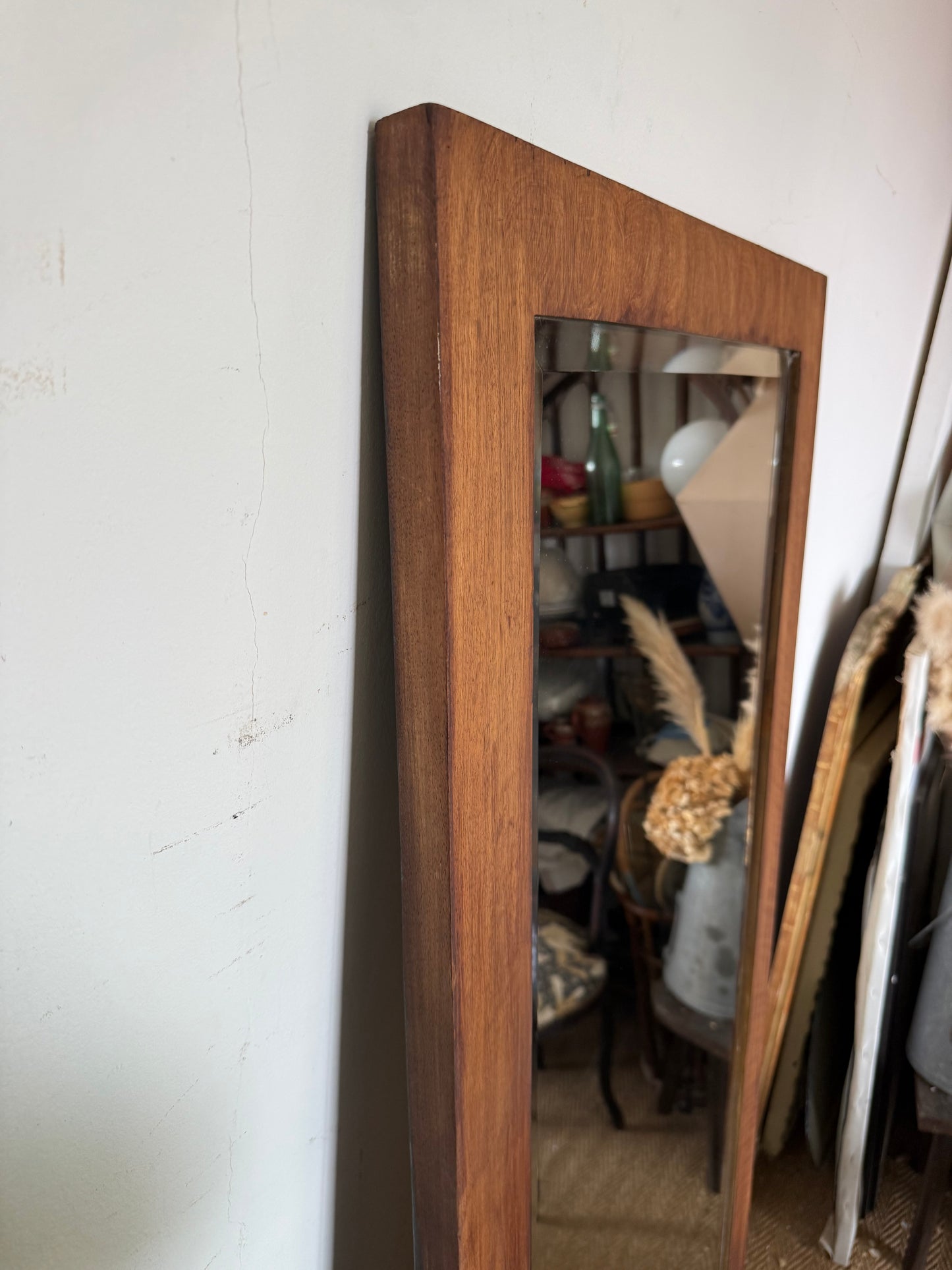 Miroir vintage en bois style scandinave