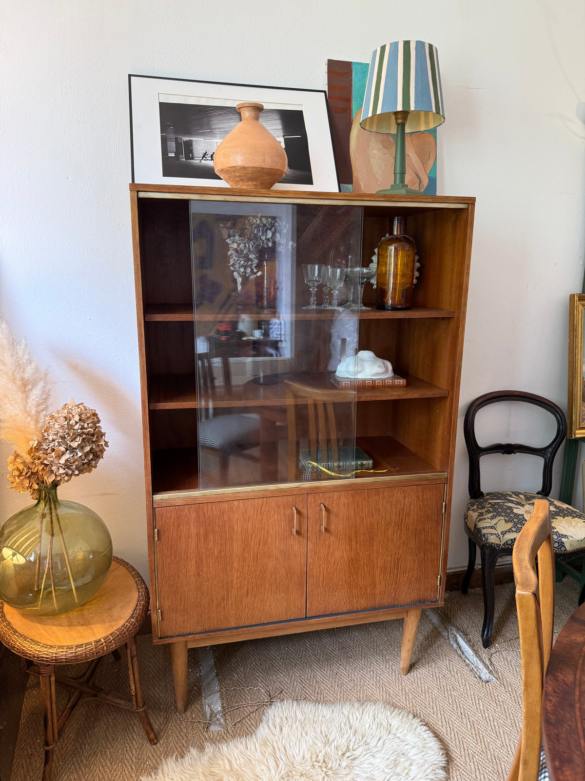 Vaisselier vitrine bibliothèque vintage