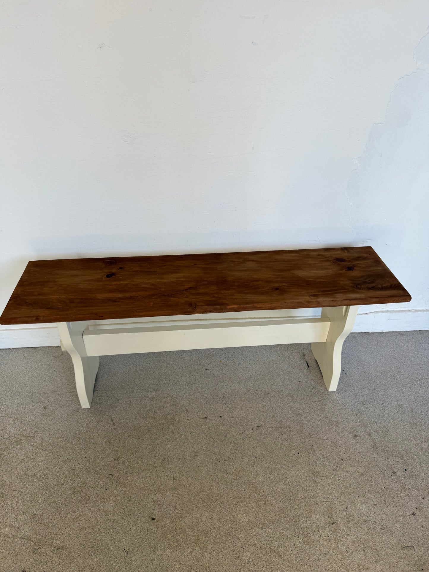 Banc de ferme vintage bois massif