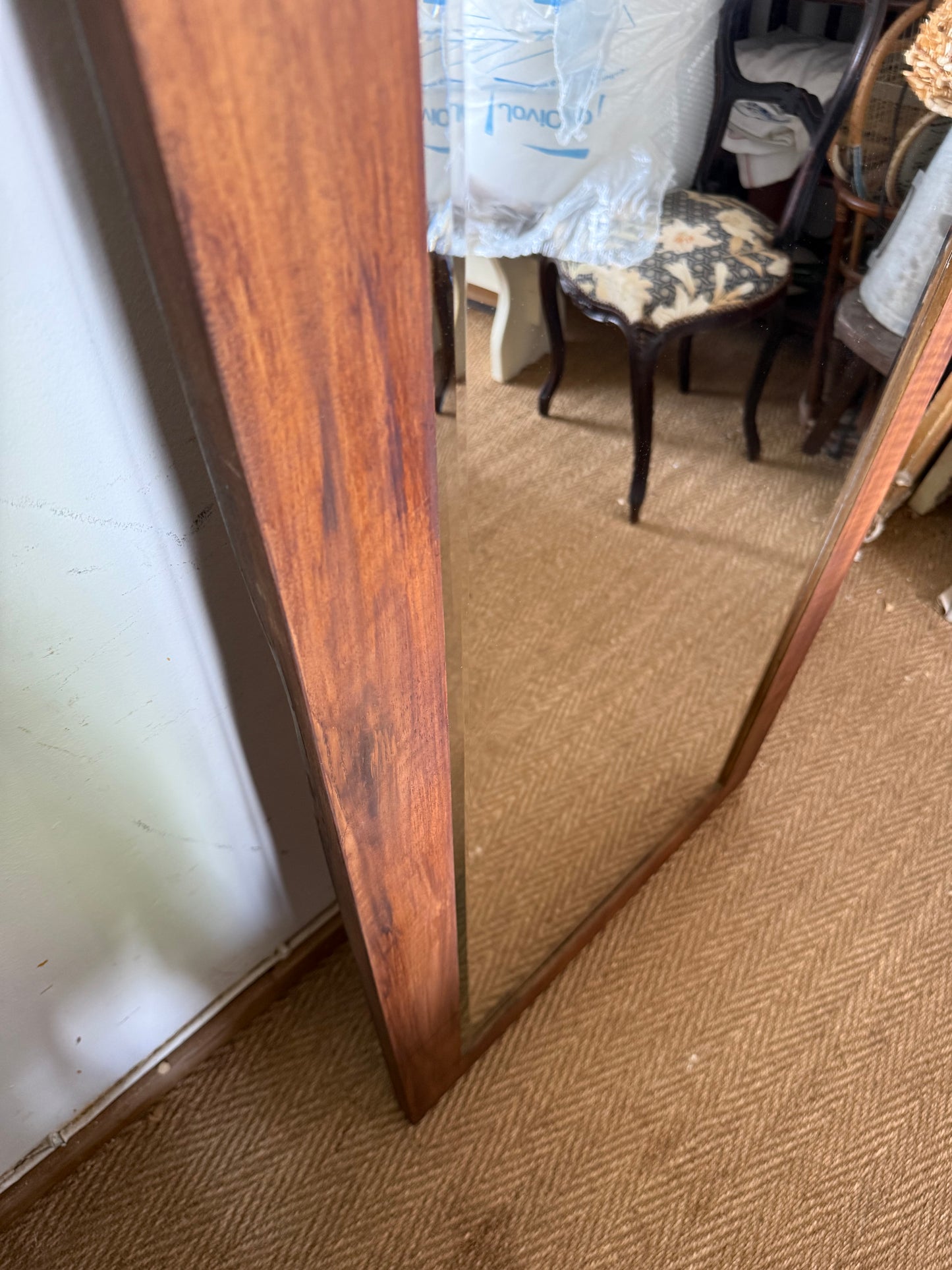 Miroir vintage en bois style scandinave