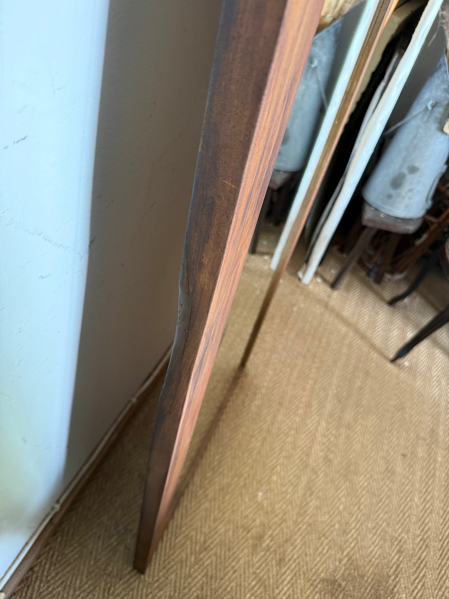 Miroir vintage en bois style scandinave
