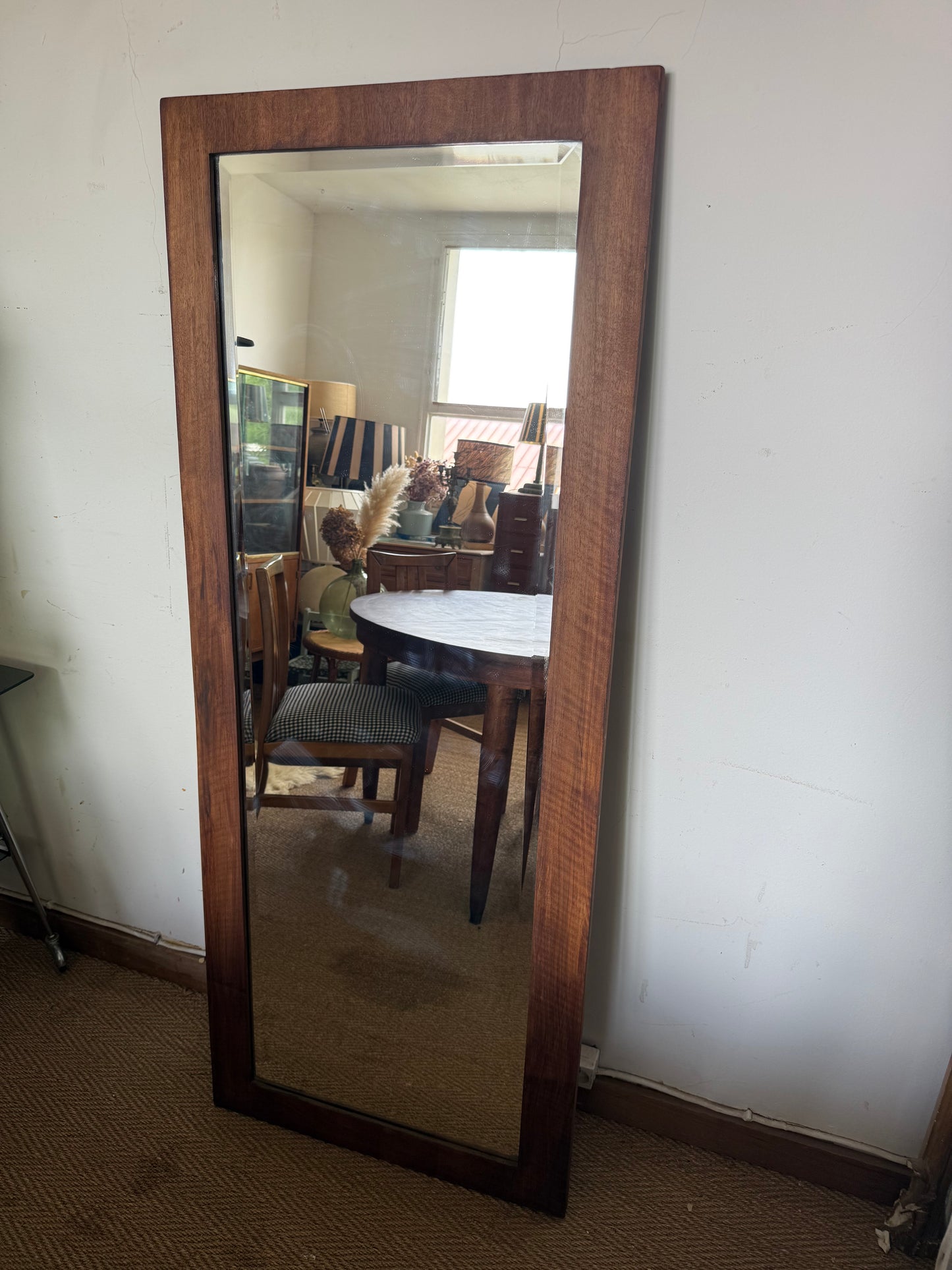 Miroir vintage en bois style scandinave