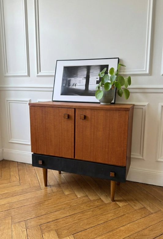 Buffet vintage style scandinave placage teck