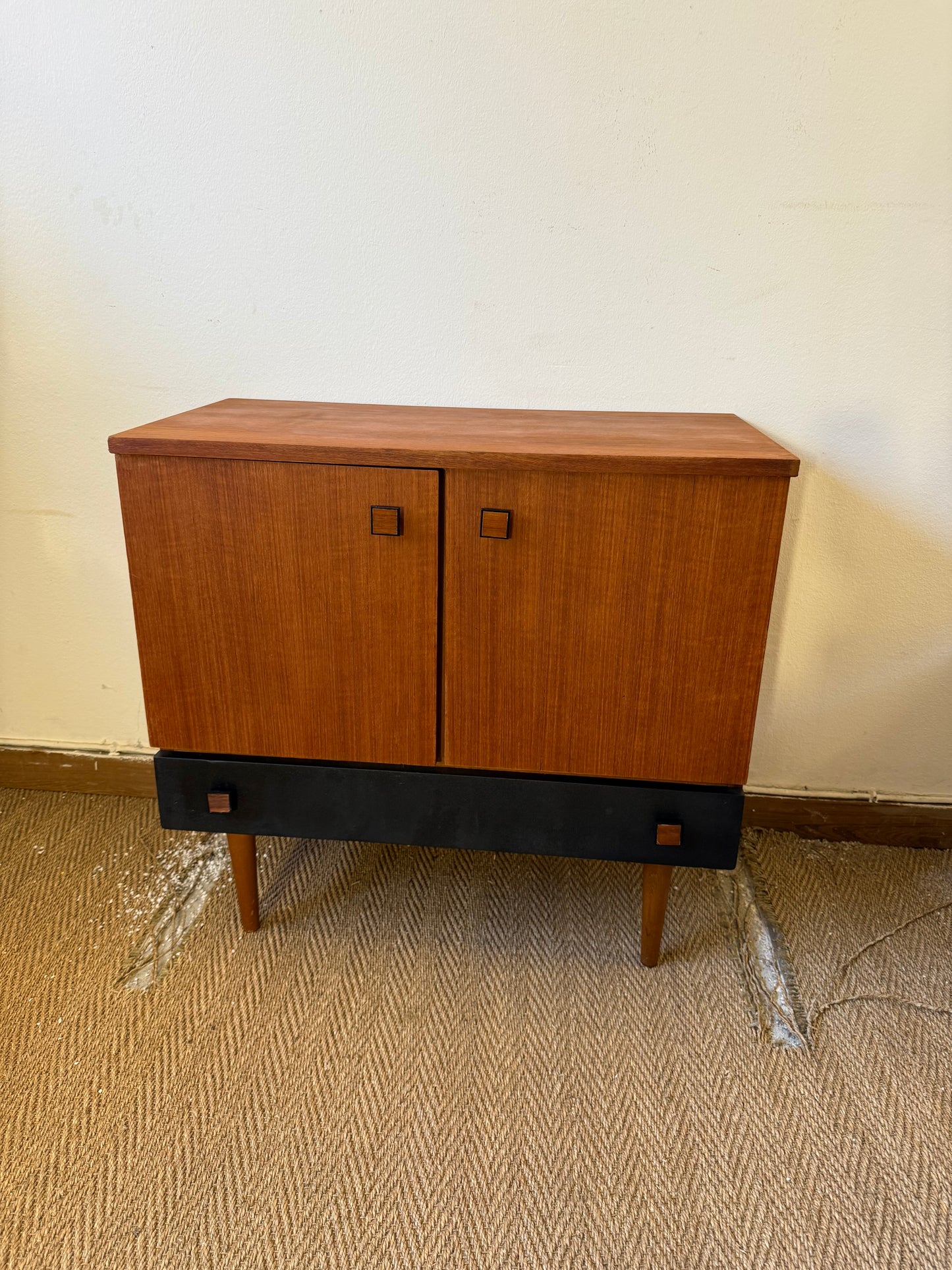 Buffet vintage style scandinave placage teck