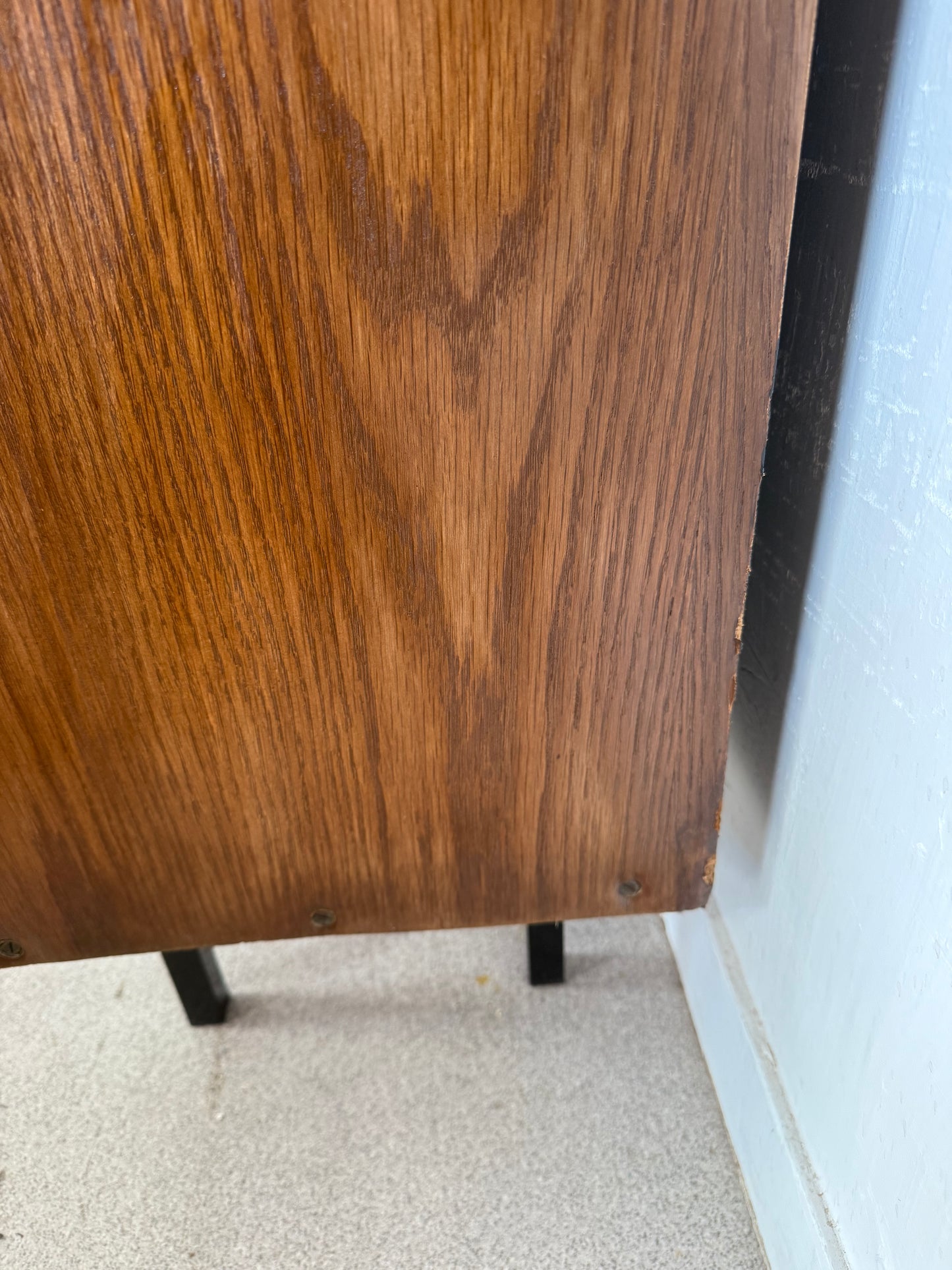 Buffet vaisselier vintage placage chêne