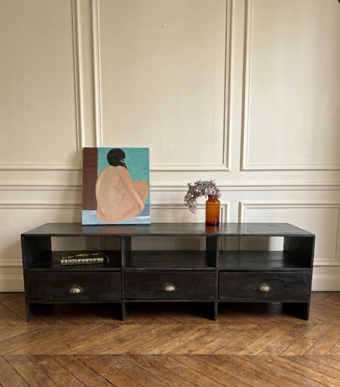 Meuble bas de métier vintage enfilade buffet meuble tv