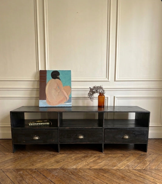 Meuble bas de métier vintage enfilade buffet meuble tv