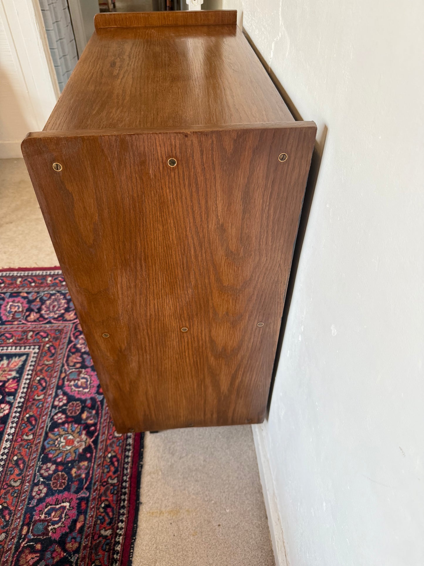 Buffet vaisselier vintage placage chêne