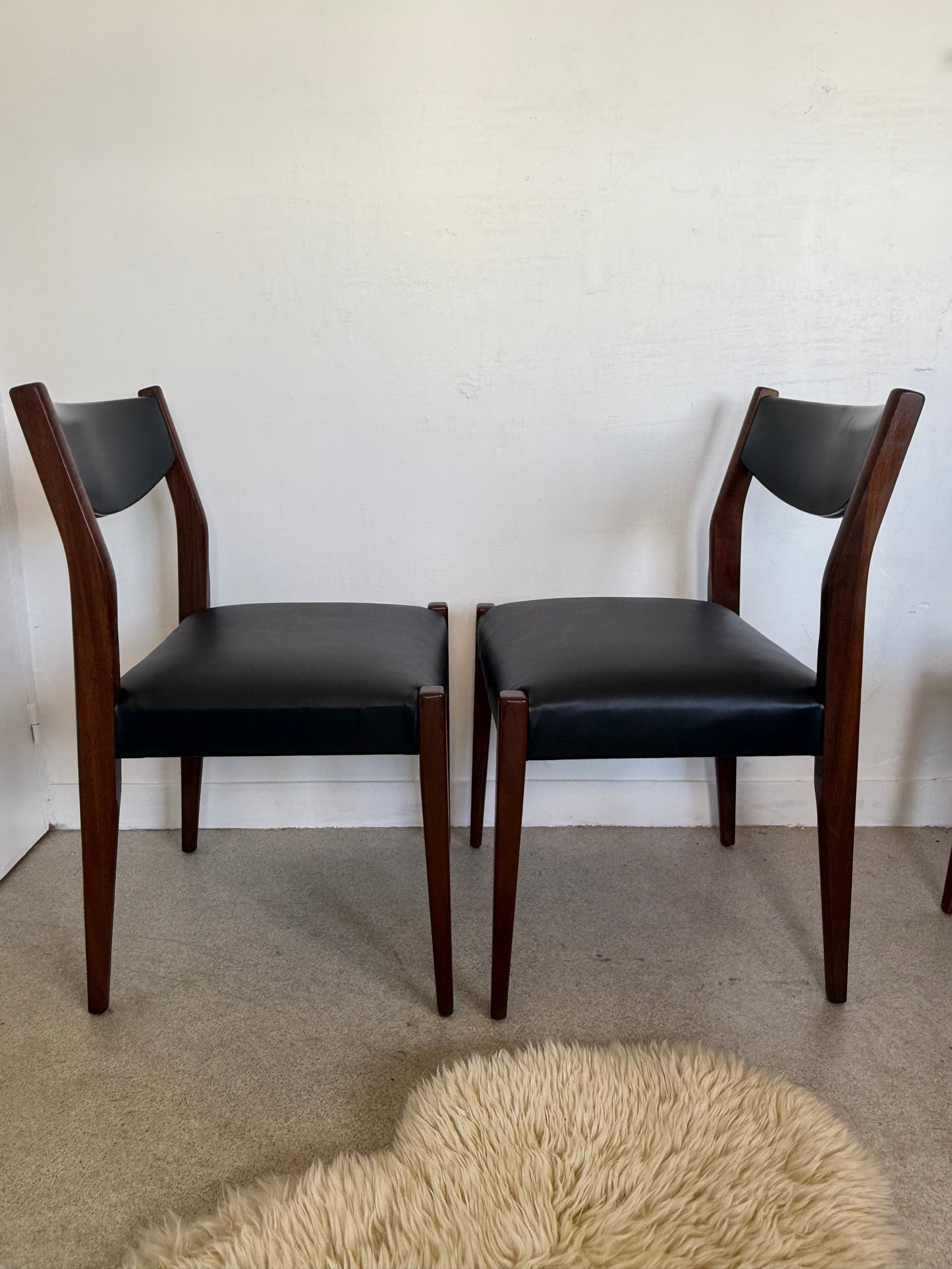 Lot de 4 chaises scandinaves vintage
