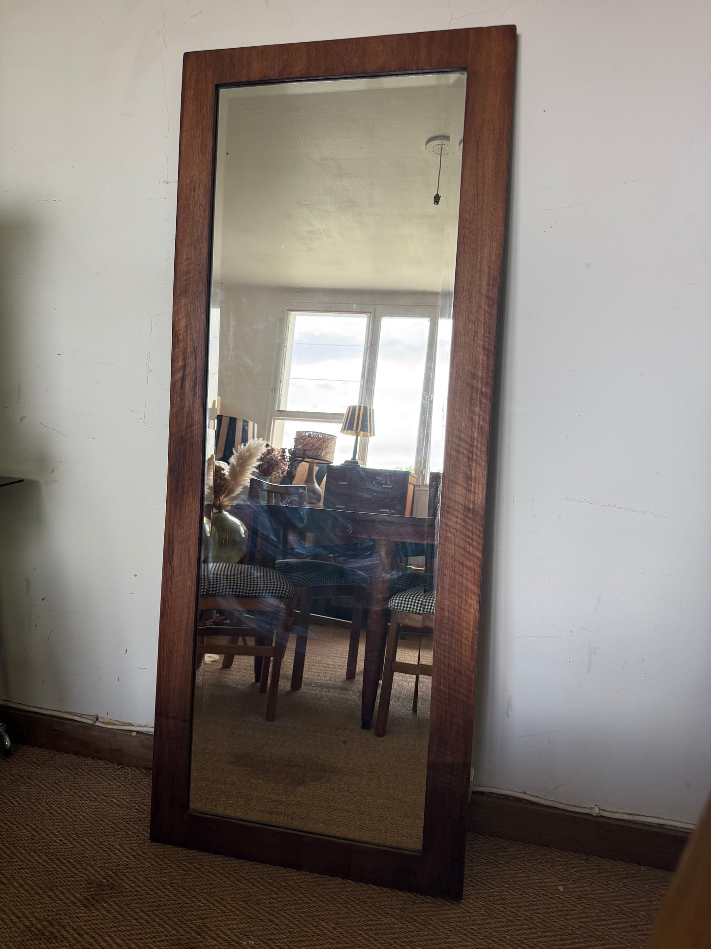Miroir vintage en bois style scandinave