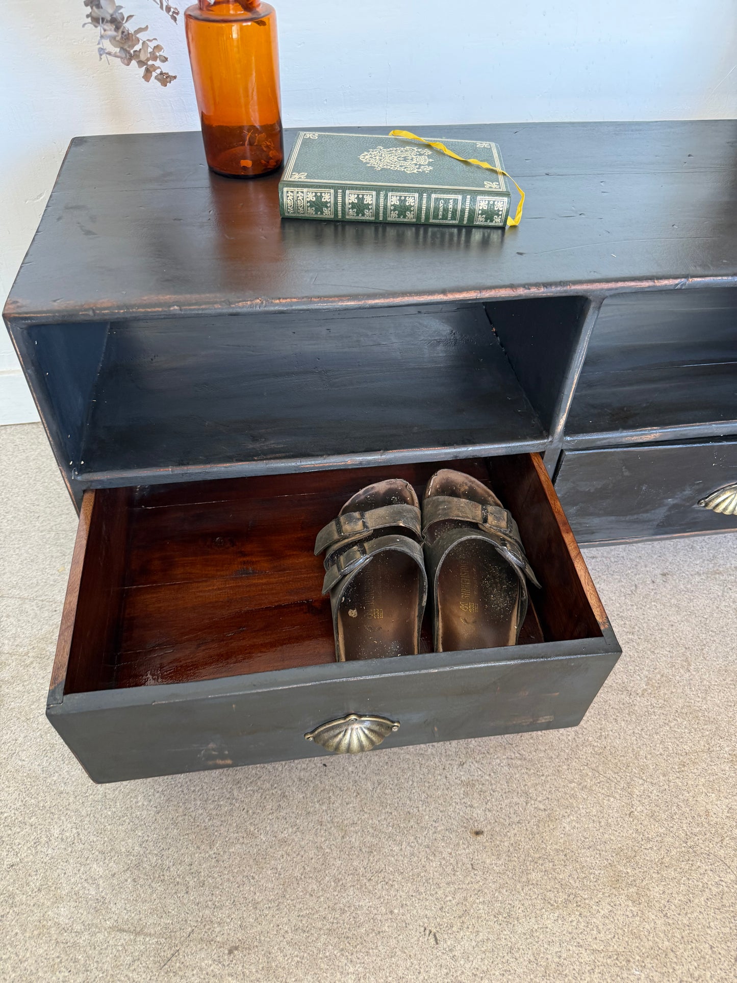 Meuble bas de métier vintage enfilade buffet meuble tv