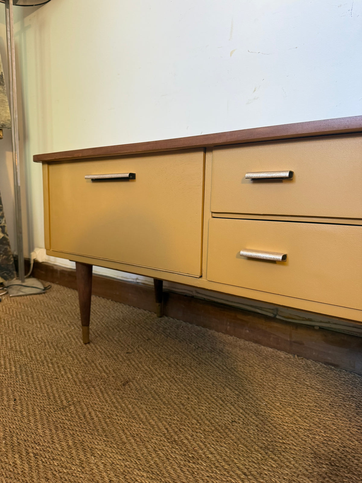 Enfilade vintage meuble bas tv pieds compas