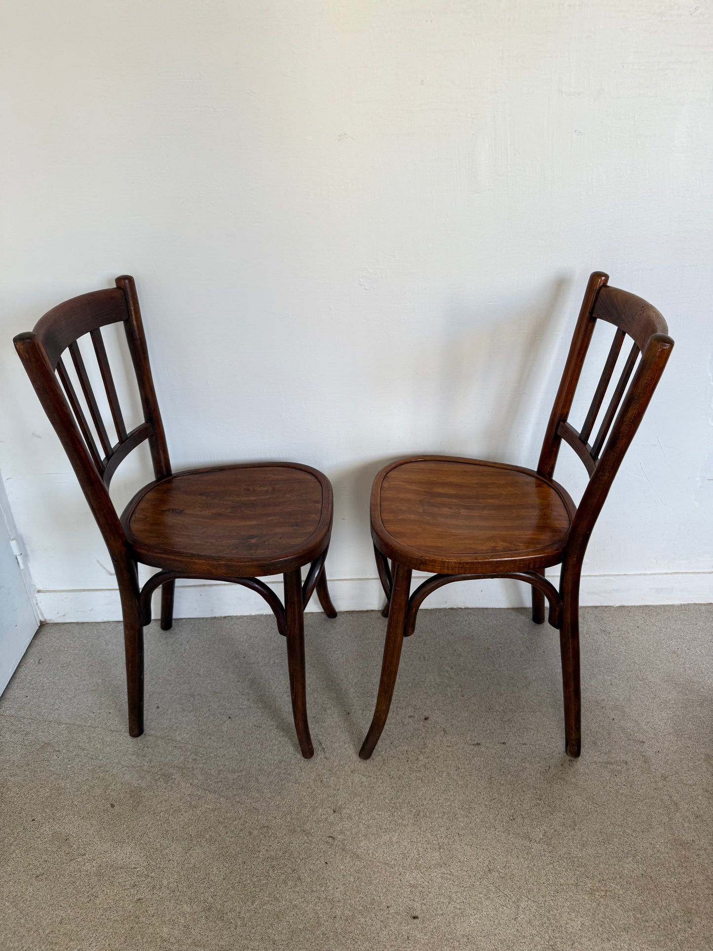 Paire de chaises bistrot vintage Baumann