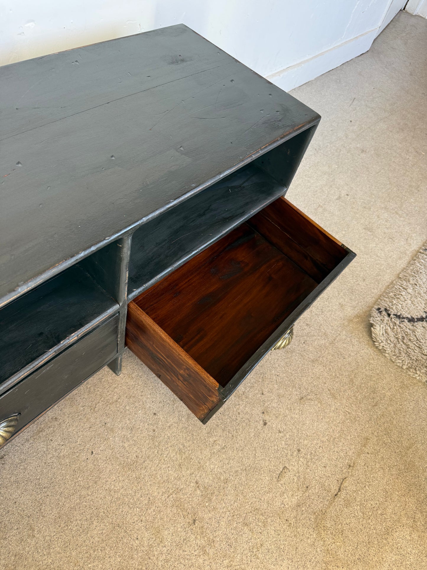 Meuble bas de métier vintage enfilade buffet meuble tv