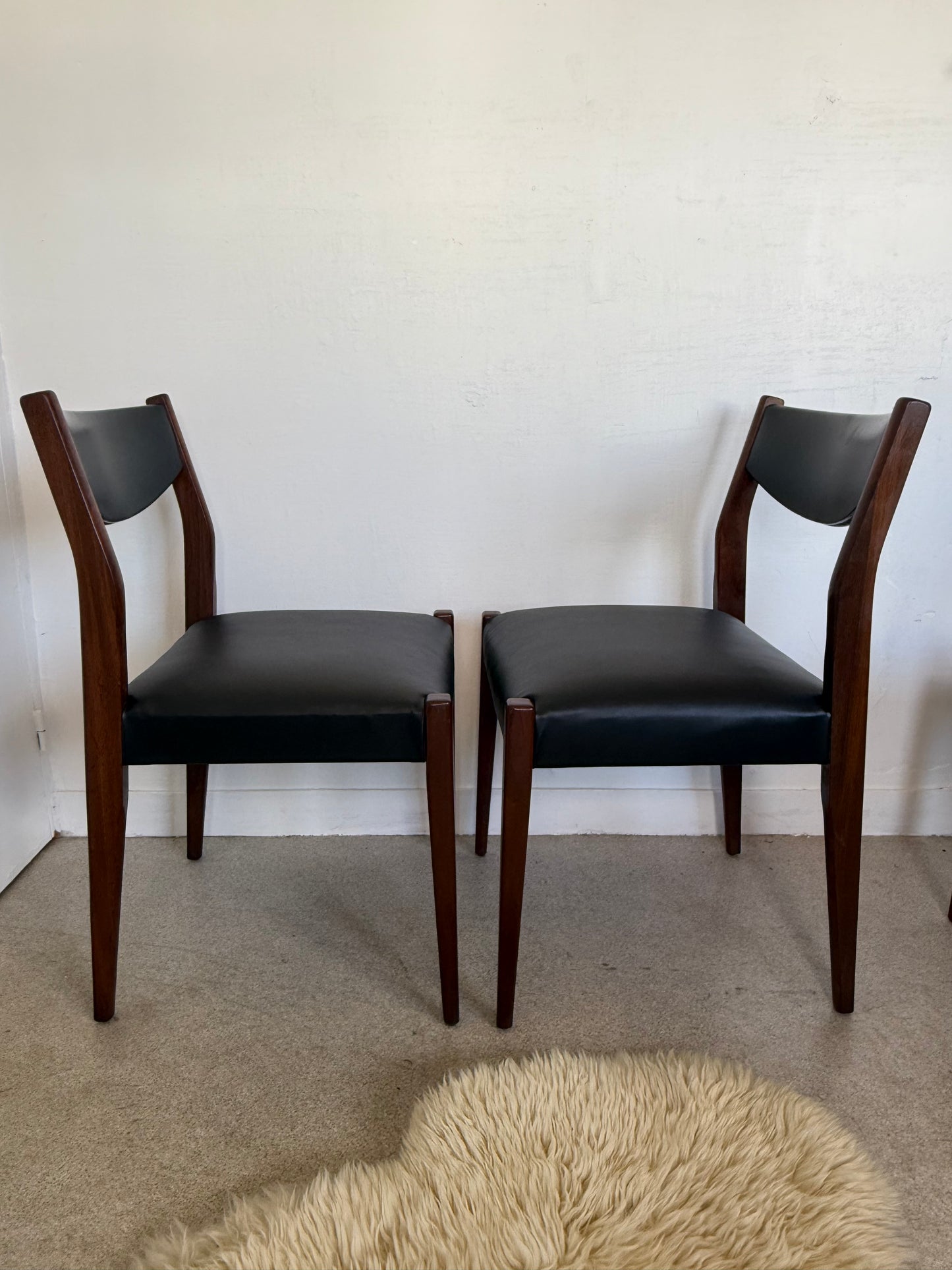 Lot de 4 chaises scandinaves vintage