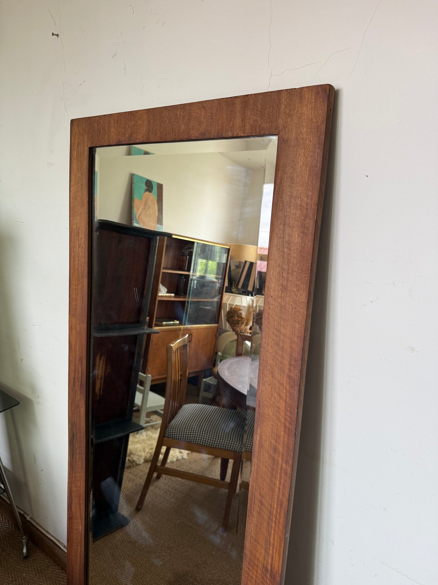 Miroir vintage en bois style scandinave