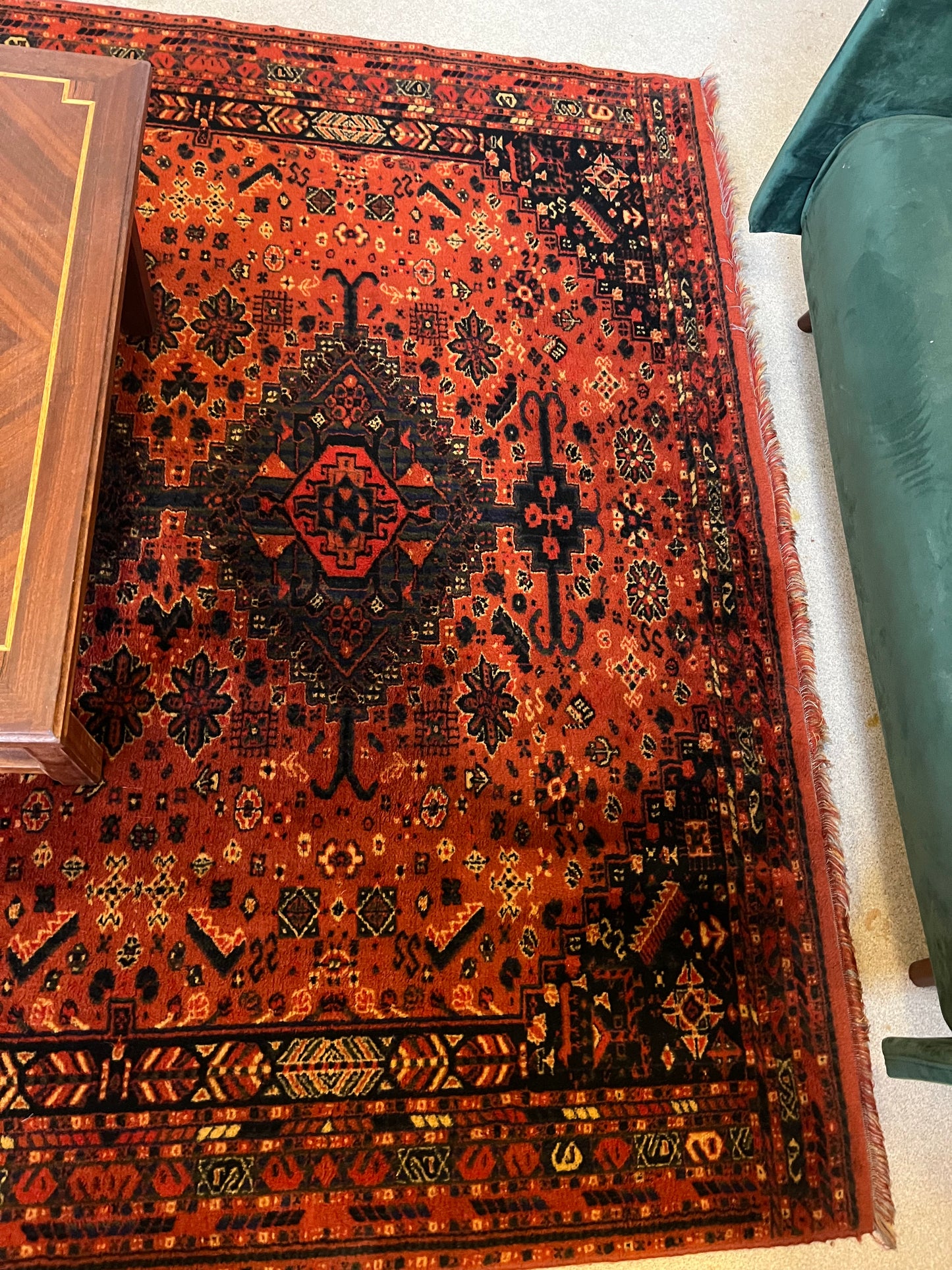 Grand tapis vintage style persan origine pakistan